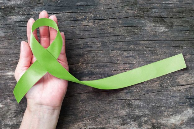 May is Mental Health Awareness Month a ribbon represents mental health awareness month